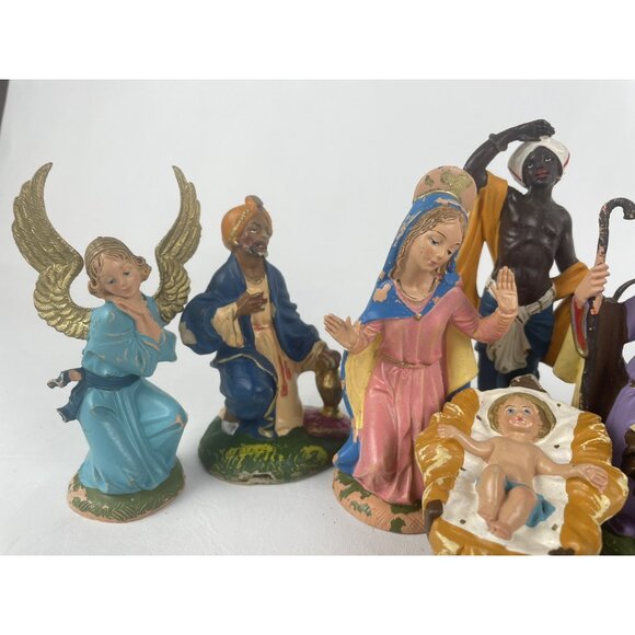 Fontanini 1983 Depose Nativity Figures Italy Nice RARE Lot of 8 - Picture 2 of 12